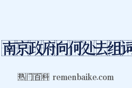 南京政府向何处去组词是什么意思的图片
